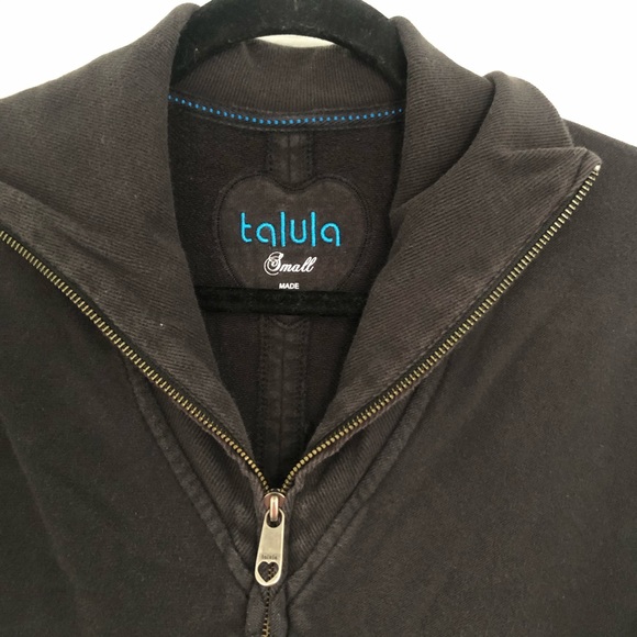 Washed Black Talula Zip-up - Picture 2 of 4
